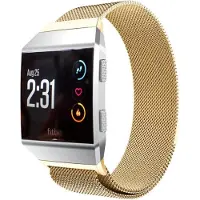 Shop4 - Fitbit Ionic Bandje - Metaal Goud