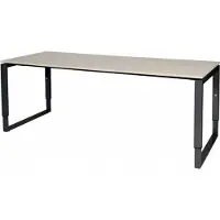 Schaffenburg Verstelbaar Bureau - Plus 200x80 grijs - zwart frame