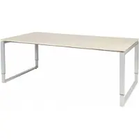 Schaffenburg Vergadertafel - Verstelbaar - 200x100 Eiken - alu frame