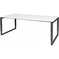 Schaffenburg Vergadertafel - Verstelbaar - 200x100 grijs - zwart frame
