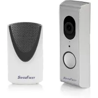 SecuFirst DID701S Slimme Video deurbel met camera met draadloze gong Zilver Grijs - 1080P - Kingston 32GB opslag