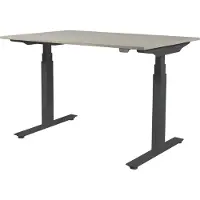 Schaffenburg Zit Sta Bureau - Plus Elek 140x80 Havana Kersen -zwart frame
