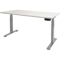 Schaffenburg Dextro Plus Zit-sta-bureau Rechthoekig T-Voet 1.400 (B) x 800 (D) x 645 (H) mm Melamine