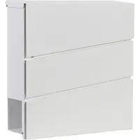 Brulo Brievenbus - muurmontage - 1 adres - Wit-BRW214