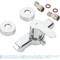 GROHE Eurostyle Cosmopolitan douchekraan 15 cm. Chroom