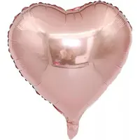 BLANCO Folieballon hart | Rosé | 18 inch | 45 cm | DM-products