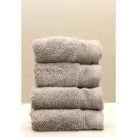 Cottoncounts Maui gastendoek grijs (per 4 stuks verpakt)