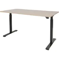 Schaffenburg Dextro Basic Zit-sta-bureau Rechthoekig Eiken T-Voet 1.400 (B) x 800 (D) x 705 (H) mm Melamine