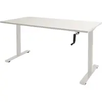 Schaffenburg Dextro Slinger Zit-sta-bureau Rechthoekig T-Voet 1.400 (B) x 800 (D) x 705 (H) mm Melamine