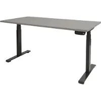 Schaffenburg Dextro Plus Zit-sta-bureau Rechthoekig T-Voet 1.600 (B) x 800 (D) x 645 (H) mm Melamine