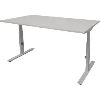 Schaffenburg Verstelbaar Bureau - Linesto 200x80 grijs - alu frame