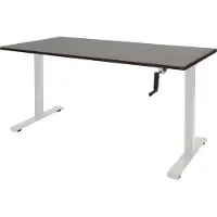 Schaffenburg Dextro Slinger Zit-sta-bureau Rechthoekig Eiken T-Voet 1.400 (B) x 800 (D) x 705 (H) mm Melamine