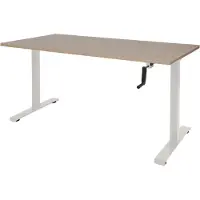 Schaffenburg Dextro Slinger Zit-sta-bureau Rechthoekig Kersen T-Voet 1.400 (B) x 800 (D) x 705 (H) mm Melamine