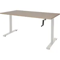 Schaffenburg Dextro Slinger Zit-sta-bureau Rechthoekig Kersen T-Voet 1.600 (B) x 800 (D) x 705 (H) mm Melamine