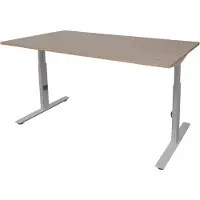 Schaffenburg Verstelbaar Bureau - Linesto 180x90 Havana Kersen - alu frame