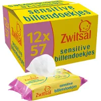Zwitsal Baby Sensitive Billendoekjes 12-Pack 12x57 St Doekjes