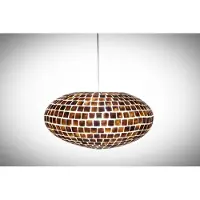 Design Hanglamp Ufo woonkamer slaapkamer square gold capiz shell schelp Ø 60 cm
