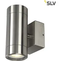 SLV 233302 ASTINA STEEL: Ronde wandlamp, roestvrij staal, GU10