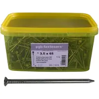 Pgb-Europe PGB-FASTENERS | Nagel plat kop D.1151B Ø 3,50x80 (emmer) 000NPK00000350080M