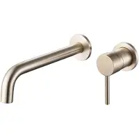 Diamond Line Wastafelkraan Inbouw Eva Mengkraan Rond Geborsteld Goud 1 Greeps