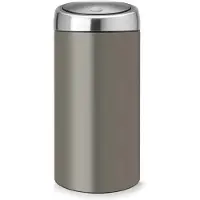 Brabantia Touch Bin Prullenbak Afvalscheiding - 2 x 20 liter - Platinum met Fingerprint Proof deksel