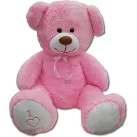 Viking Choice Grote roze knuffelbeer teddybeer I Love You 160cm