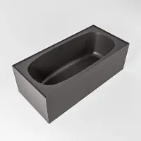 Mondiaz Vrijstaand Bad FREEZE 180x85cm Kleur Dark Grey / Dark Grey