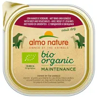 Almo Nature 18x Bio Organic Maintenance Hondenvoer Nat Rund & Groenten 300 Gr