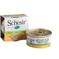 Schesir 12x Kattenvoer Gekookte Tonijn en Sardines 70 gr