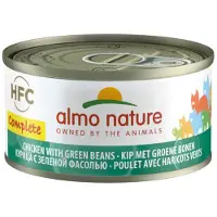 Almo Nature 48x Hfc Complete Kattenvoer Nat Graanvrij Kip & Groene Bonen 70 Gr