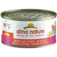 Almo Nature 48x HFC Kattenvoer Nat in Gelei Zalm & Kip 70 gr