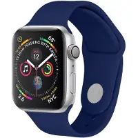 IMoshion Siliconen Sport bandje voor de Apple Watch | 44/45/46/49 mm - Donkerblauw