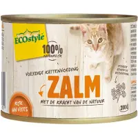 VITALstyle 12x Kattenvoer Blik Care Zalm 200 gr