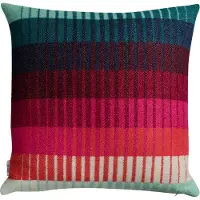 Røros Tweed Åsmund gradient kussen 50x50 cm Red-turquoise