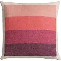 Røros Tweed Åsmund Bold Kussen 50x50 Cm Roze / Groen - Decoratieve kussens & hoezen Noorse Lamswol Pink - 104151