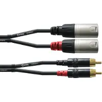 Cordial Audiokabel XLR m-Cinch 1,5 m Rean stekker CFU 1,5 MC - Audio kabel