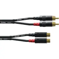 Cordial CFU1.5CE Intro verlengkabel 2x RCA male - 2x RCA female 1.5m