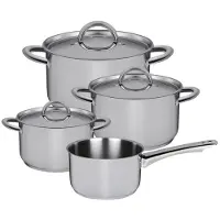 Sola Blizz Pannenset 4-delig Inductie Zilver zilver RVS Pan