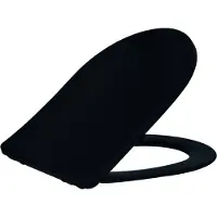 Wiesbaden Shade slim toiletzitting softclose en quick release mat zwart