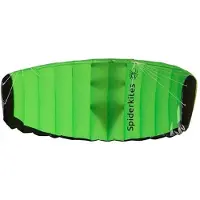 Spiderkites tweelijnsmatrasvlieger Amigo 135 cm groen