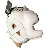 Legend Sports Hoofdbeschermer + Neusbeschermer Boksen Heren/Dames Wit Leer