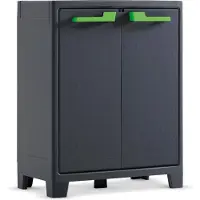 Keter Moby - Lage Kast - 2 planken - 80x44x100 cm - Antraciet