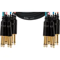 Cordial CML8-0PP5C Intro multikabel 8x 6.3mm TS jack - 8x 6.3mm TS jack 5m