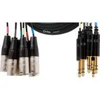 Cordial CML8-0MV5C Intro multikabel 8x XLR male - 8x 6.3mm TRS jack 5m