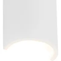 QAZQA Moderne wandlamp wit rond - Colja Novo