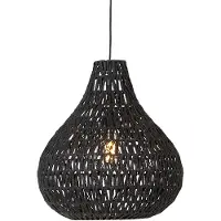 QAZQA Retro hanglamp zwart 45 cm - Lina Drop