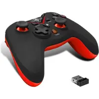 SPIRIT OF GAMER SOG-RFXGP Gaming Controller, USB Gamepad Analoog / Digitaal PC, Playstation 3 (Playstation, PC), Controller, Rood, Zwart