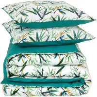 De Witte Lietaer Dekbedovertrek Salix Deep Jungle Percal-240 x 200 / 220 cm | Lits-Jumeaux