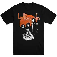 Led Zeppelin T-Shirt Orange Circle Homme Noir - Taille XL