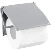 Wenko toiletrolhouder Cover 13,5 x 12 cm staal grijs